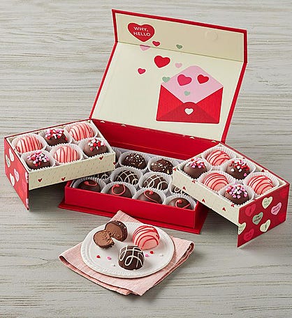 Valentine's Day Truffles in Keepsake Box